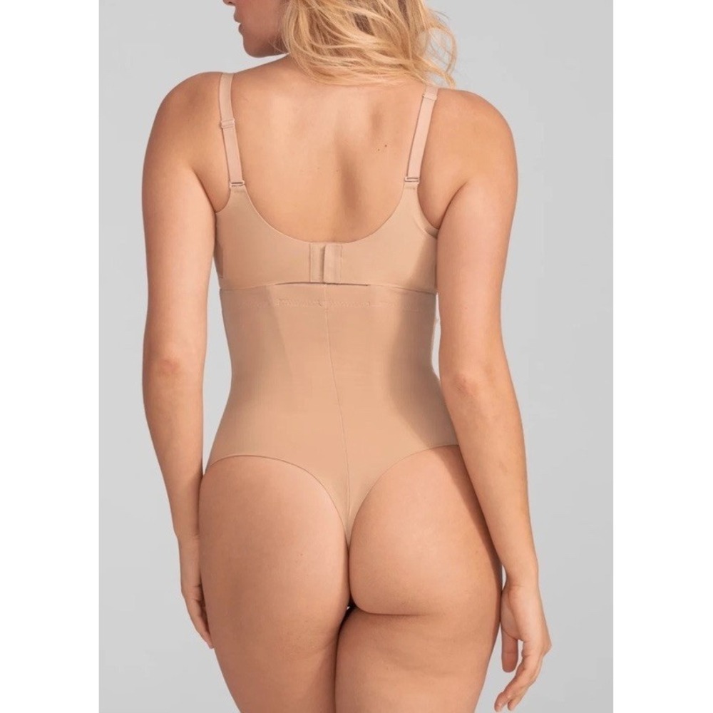 NWT Honeylove Superpower Thong Shapewear 1X SAND NUDE Beige Tummy Tuck - Picture 2 of 5